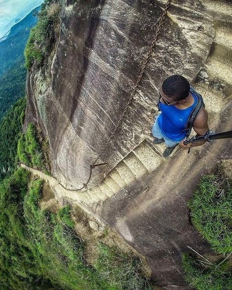 Would you climb these insane stairs! They look so incredible steep like you would slide right down! Follow @backpackerinc and let me know if you would! 📸:@beethovennorberto Tag your friend who love it 😍 #camping,#camp,#campfire,#camplife,#campinglife,#campingcollective,#campingfun,#campsite,#happycampers,#bushcrafting,#campground,#campout,#camping⛺️,#familycamping,#familycamp,#tentcamping,#campfood,#campgear,#camping2018,#canoecamping,#ilovecamp,#solocamping,#currentriver,#summercamping Image Nature, Places On Earth, Scary Places, Free Camping, Get Outdoors, Find Peace, Jolie Photo, Nature Travel, Amazing Nature