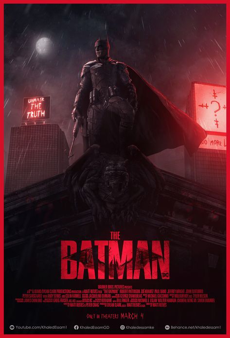 The Batman | Unofficial Movie Poster on Behance Batman Live Action, The Batman Movie Poster, Batman Year 100, Robin Artwork, Batman Movie Posters, Action Poster, John Turturro, Batman Film, Jeffrey Wright