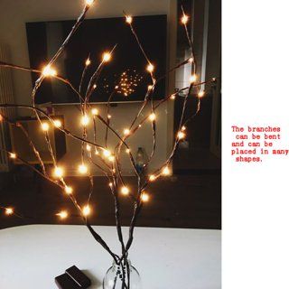 Branch Light Branches Decoration, White Christmas Tree Lights, Branch Lamp, Branch Lights, Branch Light, Decorative Branches, Tree Branch Decor, Lighted Branches, White Lighting