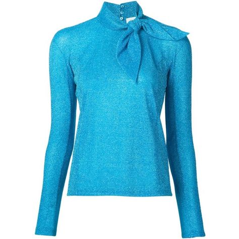 Delpozo metallic tie collar blouse ($360) ❤ liked on Polyvore featuring tops, blouses, blue, delpozo, tie blouse, blue top, metallic top and tie top Blackpink Dress, Kids Party Wear Dresses, Turquoise Blouse, Pop Clothing, Outfit Polyvore, Runway Fashion Couture, Metallic Blouses, Tie Collar, Tie Neck Blouse