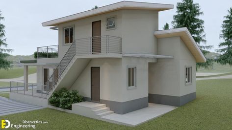 144 SQ.M. 2-Storey House Design Plans 8.30m x 13.00m With 3 Bedroom - Engineering Discoveries Simple Two Storey House Design, Two Storey House Design, Small House Architecture, House Design Plans, Modern Bungalow House Design, 2 Storey House Design, 2 Storey House, Modern Small House Design, Small House Design Exterior