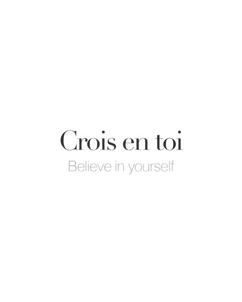 Short Phrases With Deep Meaning, Small Quotes In French, Pretty French Words Tattoo, French Meaningful Words, Unique Words With Deep Meaning In French, French Short Quotes, French Motivational Quotes, Pretty French Words, French Word Tattoos