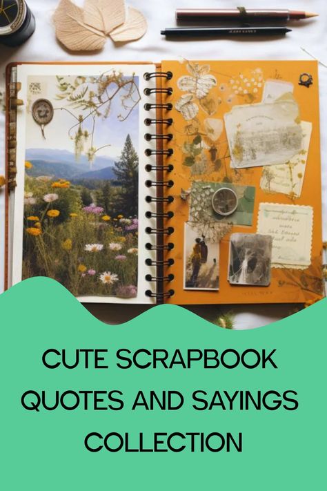 If you’re thinking about incorporating quotes into your scrapbook layouts, this list will help you get started! These are some great cute scrapbook quotes. Scrapbook Page Themes, Scrapbook Quotes Sayings, Scrapbook Quotes Printable, Making Memories Quotes, Project Life Planner, Scrapbooking Quotes, Cute Scrapbook, Anniversary Scrapbook, Cute Scrapbooks