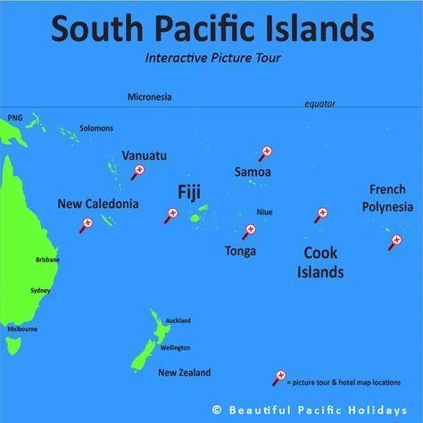 Basically any of these islands will do.   Fiji, Tahiti, New Zealand and any of the Cook islands. Pacific Map, Island Scenery, Map Of Hawaii, Fiji Beach, Fiji Travel, Beach Views, South Pacific Islands, Fiji Islands, Pacific Islands