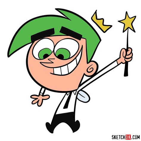 Fairly Oddparents, New Step, Simple Sketch, Fairly Odd Parents, Odd Parents, Learn How To Draw, To Draw, A Photo, Sketch