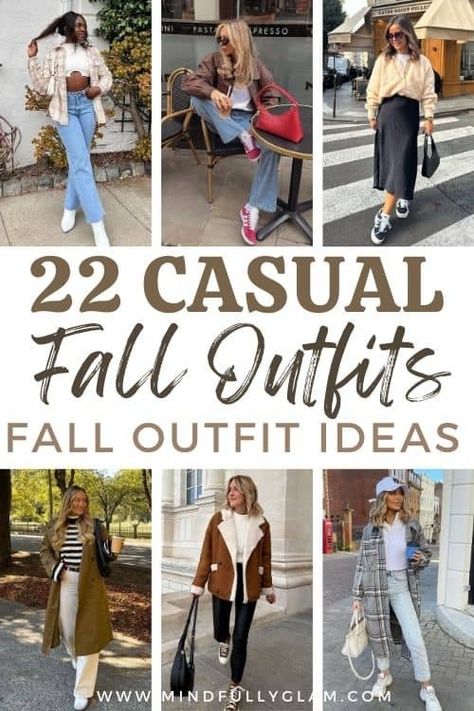 22 Must-Try Casual Fall Outfits to Wear This Autumn Fall Sightseeing Outfit, Easy Fall Outfits Casual, Fall Casual Outfits Women 2024, September Outfits Casual, Early Autumn Outfit, Trendy Fall Outfits For Women, Fall Casual Outfits Women, Effortless Fall Outfits, Best Fall Outfits