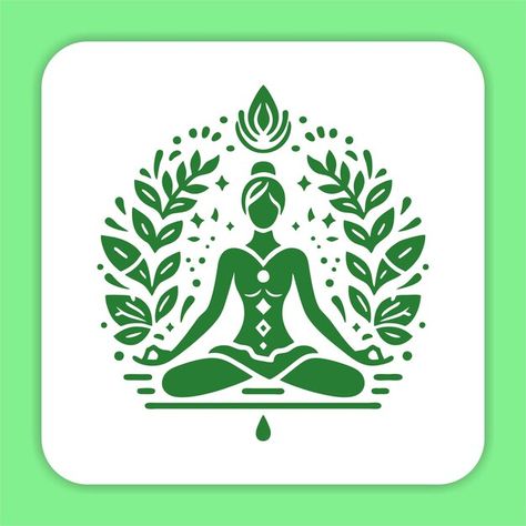 A symbol for a yoga pose with a woman in... | Premium Vector #Freepik #vector #yoga-logo #yoga-logo-design #ayurvedic #padmasana Ayurvedic Logo Design, Ayurvedic Logo, Padmasana Pose, Healing Logo, Yoga Logo Design, Hospital Logo, Yoga Images, Yoga Logo, Woman Yoga