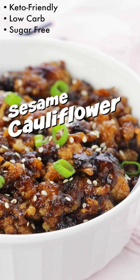 Sesame Cauliflower, Low Carb Low Fat Recipes, Boiled Egg Diet Plan, Low Carb Low Sugar, Boiled Egg Diet, Low Carb Diets, Sesame Chicken, Low Carb Diet Recipes, Keto Foods