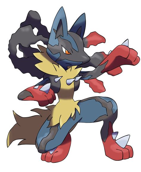 Mega Lucario | Creative Commons Attribution-Noncommercial-No Derivative Works 3.0 ... Mega Evolution Pokemon, Best Pokemon Ever, Rayquaza Pokemon, Mega Lucario, Lucario Pokemon, Mega Pokemon, Oc Pokemon, Mega Evolution, Ash Pokemon