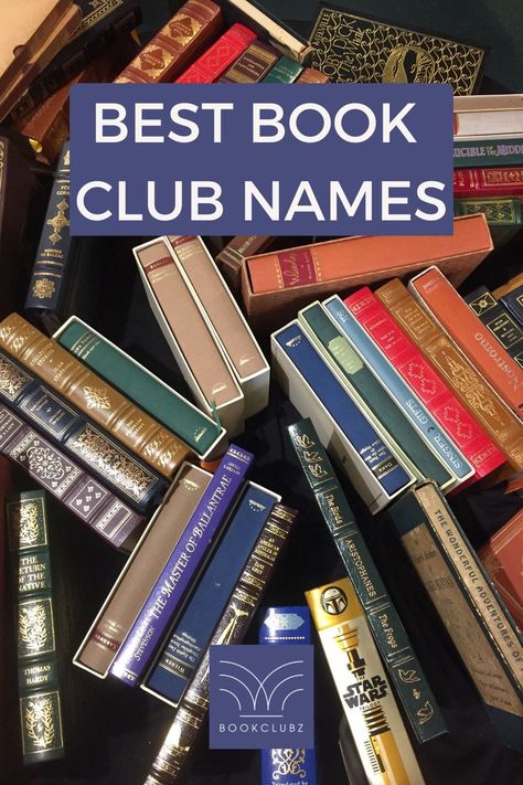 Book Club Names, Fable Books, Store Names Ideas, Book Club Reads, Starting A Book, Sisters Book, Book Club Meeting, Reading Club, Creative Names