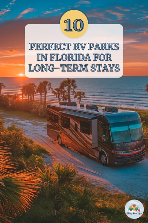 Discover your ultimate guide to the 10 perfect RV parks in Florida for long-term stays! 🌴 Whether you're escaping the winter chill or making the Sunshine State your temporary home, this post has all the insider tips you need. From beachfront havens to tranquil inland retreats, find your ideal spot for an extended getaway. Do you dream of waking up to ocean views or prefer the quiet of the countryside? Dive into our recommendations and start planning your adventure today! 🚐💨 #rvingknowhow #RVlife #FloridaRVparks #TravelTips #LongTermStay Rv Parks In Florida, Rv Winterizing, Rv Lots, Best Rv Parks, Rv Resorts, Winter Park Florida, Rv Parks And Campgrounds, Buying An Rv, Rv Living Full Time