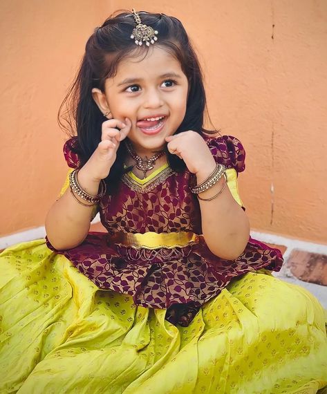 Zara Zyanna, Biker Girl Outfits, Baby Makeup, Pattu Pavadai, Cute Babies Photography, Baby Boy Dress, Indian Photoshoot