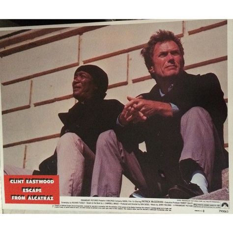 #movie #movieposter #poster #lobbycard #lobby #card #clinteastwood #clint #eastwood #1979 #patrickmcgoohan #patrick #mcgoohan #donsiegel #don #siegel by joelrblock Escape From Alcatraz, Fred Ward, Art Of Cinema, Instagram Movie, Thriller Film, Movie Time, Song Dance, Films Movies, Hollywood Icons