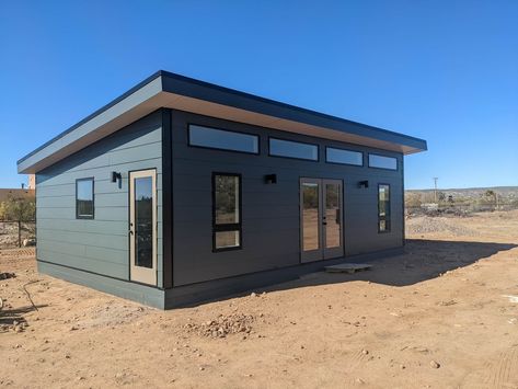 Small Prefab Homes, Tiny Guest House, Prefab Sheds, Backyard Guest Houses, Prefab Buildings, Modern Shed, Studio Shed, Prefab Cabins, Backyard Studio