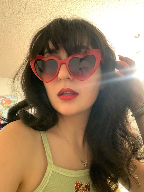 Shaped Sunglasses, Heart Shaped Sunglasses, Heart Sunglasses, Heart Eyes, Lana Del Rey, Fashion Sunglasses, Sunglasses, Red