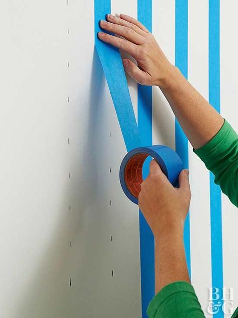 Wall Painting Tape Designs, Wall Tape Designs Paint, Painting Lines On Walls, Painting Stripes On Walls Vertical, Taped Wall Designs Painters, Wall Painting With Tape Design, Wall Lines Paint Stripes, Paint Designs On Wall Pattern, Painting Patterns On Walls