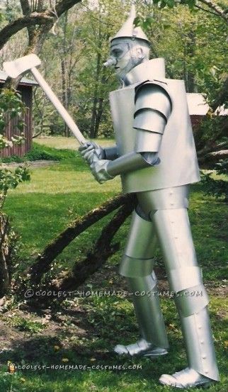 Diy Wizard Of Oz Costumes, Tinman Costume, Diy Tin Man Costume, Tin Man Costume, Wizard Of Oz Costumes, Music Man Costumes, Glinda Costume, Tin Man Costumes, Storybook Character Costumes