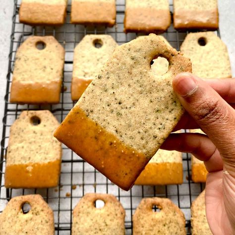 Teabag Cookies, Cookies With Brown Sugar, Chai Sugar Cookies, Tea Bag Cookies, Brown Sugar Icing, Tea Cookie, Brown Sugar Frosting, Chai Spices, Asian Party