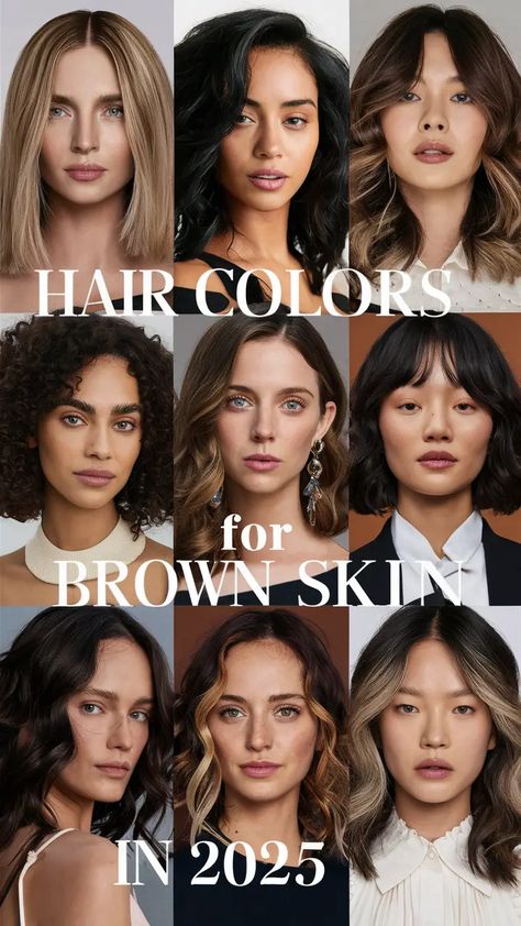 30 Best Hair Colors for Brown Skin in 2025: Stunning Shades to Illuminate Your Look Global Hair Color Ideas For Indian Skin, Best Hair Color For Neutral Undertones, Hair Color For Different Skin Tones, Hair Colour For Wheatish Skin Tone, Copper Hair On Indian Skin, Balayage For Warm Skin Tone, Hair Colors For Caramel Skin Tone, Warm Skin Hair Color, Warm Chestnut Hair