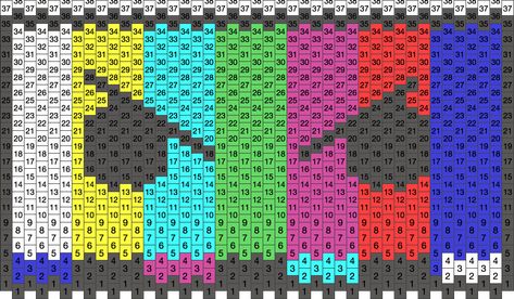 Barely Alive Perler, Bead Templates, Kandi Cuff Patterns, Kandi Cuffs, Kandi Kid, Kandi Ideas, Kandi Cuff, Perler Art, Pony Bead Patterns