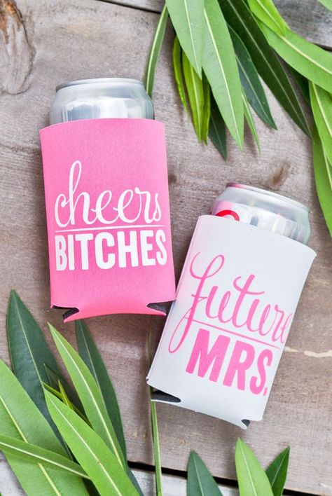 Wedding Koozie Designs, Bachelorette Party Koozies, Bachelorette Party Food, Bachelorette Koozies, Trendy Bachelorette Party, Bachelorette Party Planner, Bachelorette Party Shirts Funny, Bachelorette Accessories, Bachelorette Party Accessories