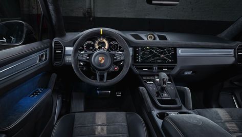 New sporting hero from Porsche: the Cayenne Turbo GT Porsche Suv Interior, Porsche Cayenne Interior, Porsche Cayenne Turbo Gt, Porsche Suv, Porsche Cayenne Gts, Cayenne Gts, Cayenne Turbo, Porsche Sports Car, Audi R8 V10