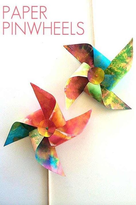 Paper Pinwheels is listed (or ranked) 3 on the list Good Crafts for 4 Year Olds Paper Pinwheels, Pinwheels Paper, Easy Arts And Crafts, Crafts For Boys, Fun Craft, Preschool Art, Arts And Crafts Projects, Crafts For Teens, Summer Crafts