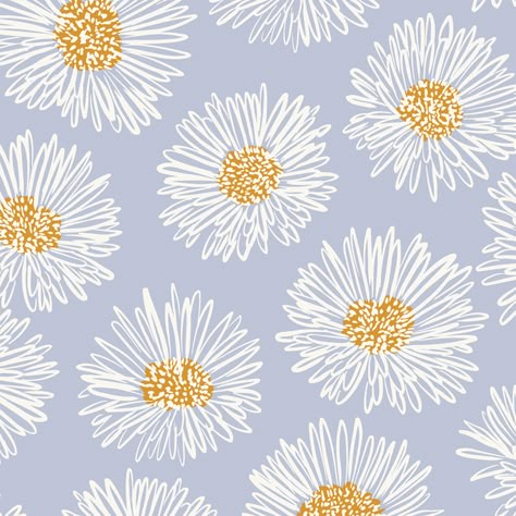 Frida Daisy in Cloud | Hawthorne Supply Co Mod Board, Blanket Sewing, Journal Patterns, Biophilic Design, Spring Prints, Watch Wallpaper, Indie Sewing Patterns, Apple Watch Wallpaper, Work Inspiration