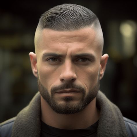 Hard Part with High Fade Haircut High Fade Crewcut, Mens High Fade Haircut, High Fade Haircut Mens, Hard Part Haircut, Men Fade Haircut Short, High And Tight Haircut, Biblical Tattoos, High Fade Haircut, Older Mens Hairstyles