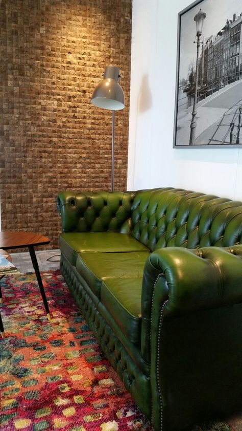 #Green# chesterfield Green Chesterfield Sofa Living Rooms, Green Leather Couch, Green Leather Chesterfield Sofa, Green Chesterfield, Green Chesterfield Sofa, Country Style Sofas, Chester Sofa, Chesterfield Sofa Living Room, Green Sofa Living Room