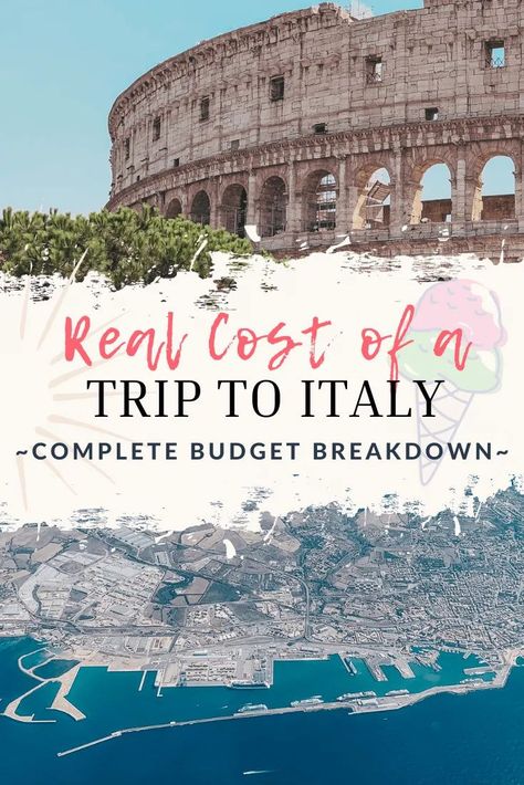 A full breakdown of what it really costs to travel to Italy. A full budget guide with tips for saving money on an Italy travel itinerary that includes Rome, Florence and Cinque Terre. #italytravel #italyitinerary #italytraveltips Italy Travel On A Budget, Affordable Italy Trip, Best Time To Travel To Italy, Rome Italy Travel Guide, Traveling To Italy Tips, Touring Italy, Rome On A Budget, Italy On A Budget, Italy Travel Itinerary