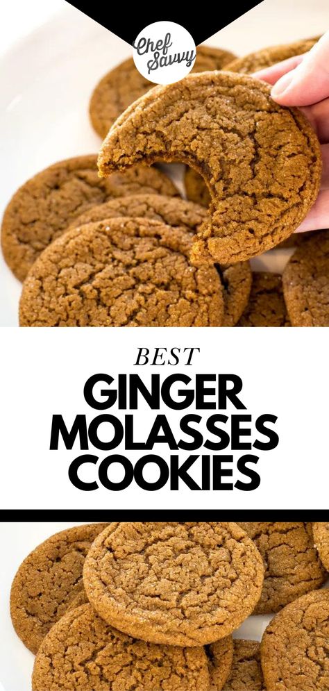 Best Chewy Ginger Molasses Cookies, Chewy Spice Cookies, Soft And Chewy Ginger Molasses Cookies, Chewy Ginger Snaps, Soft Chewy Molasses Cookies, Ginger And Molasses Cookies, Soft Chewy Ginger Cookies, Molasses Ginger Cookies Soft, Best Ginger Molasses Cookies