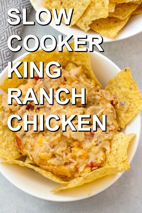 Six Sister Crock Pot, Crockpot King Ranch Chicken Soup, Slow Cooker King Ranch Chicken, Crockpot King Ranch Chicken Casserole, Crock Pot King Ranch Chicken, Six Sisters Crockpot Recipes, Ranch Chicken Recipe, Ranch Chicken Crockpot, Chicken Thights Recipes