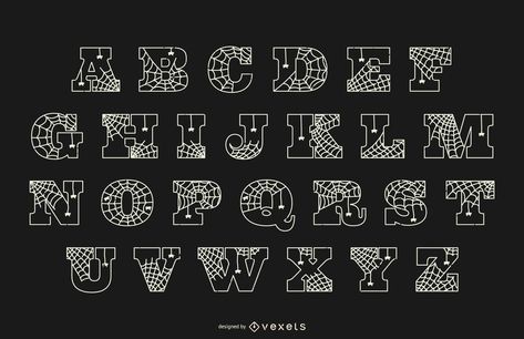 Alphabet line spiderweb halloween #AD , #SPONSORED, #Affiliate, #line, #spiderweb, #halloween, #Alphabet Halloween Alphabet, Alphabet Line, Spider Web Decoration, Halloween Vector, Halloween Spider Web, Capital Letters, Educational Projects, Layout Template, Create A Logo