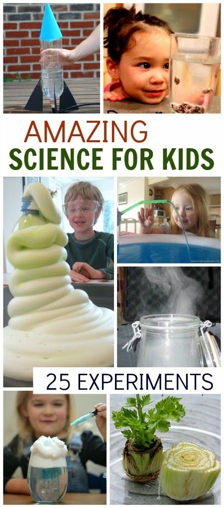 Over 25 AMAZING Science Experiments for Kids - I can't wait to try these! Vetenskapliga Experiment, Amazing Science Experiments, Science Experiments For Kids, Experiments For Kids, Education Positive, Kids Science, Science Activities For Kids, Preschool Science, E Mc2