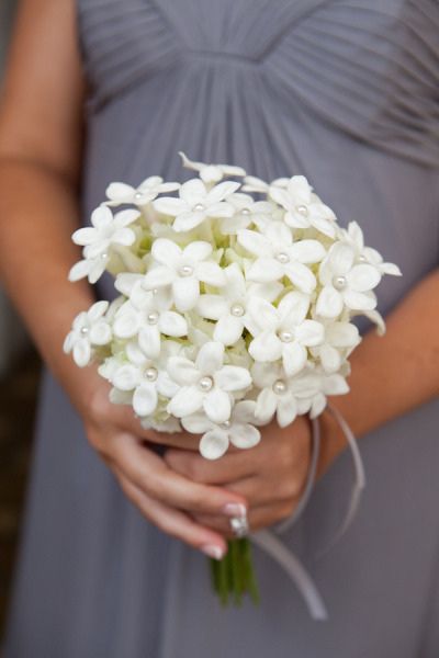 hands flowers (17), via Flickr. Stephanotis Bouquet, Flower Girl Bouquet, Hand Flowers, Palm Springs Wedding, Wedding Flower Inspiration, White Wedding Flowers, Bridesmaid Flowers, Bride Bouquets, Bridal Flowers