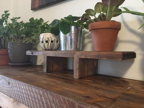 Handmade Wooden Plant Riser. Salvaged Barnboard Rustic Plant | Etsy Plant Riser, Rustic Plant Stand, Wooden Plant Stand, Indoor Plant Hangers, Garden Plant Stand, Plant Mama, Support Pour Plante, Rustic Side Table, Plant Tray