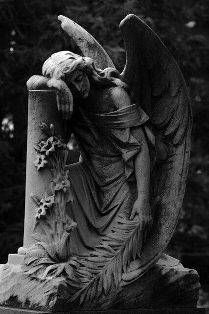 cemetery art Arte Pin Up, Cemetery Angels, Cemetery Statues, Istoria Artei, Greek Statues, Angel Statue, Angel Sculpture, Cemetery Art, Angel Statues