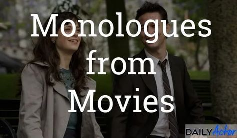 Monologues From Movies, Best Monologues, Movie Monologues, Funny Monologues, Female Monologues, Monologues For Kids, Comedic Monologues, Acting Monologues, Dramatic Monologues