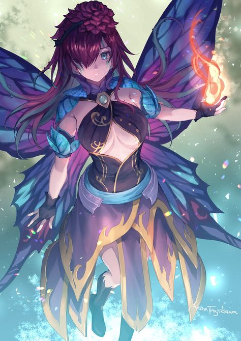 Fantasy Wizard, Magic Fairy, Anime Elf, Dark Magic, Fire Emblem Heroes, D&d Dungeons And Dragons, Dungeons And Dragons Homebrew, Anime Fairy, Anime Character Drawing