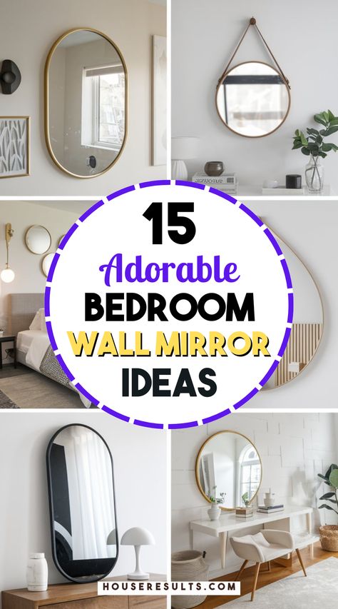 Adorn your bedroom with stunning wall mirrors! 🌼🪞 Check out these adorable decor ideas that combine style and functionality, perfect for any aesthetic. From boho to modern, we’ve got the inspiration you need. Save this pin for your dream bedroom makeover! 📌✨ Circle Mirrors Above Bed, Round Mirror Over Nightstand, Small Mirror Wall Decor Ideas Bedroom, Bedroom Mirror Ideas Over Dresser, Mirror Wall In Bedroom, Bedroom Mirror Ideas Wall, Mirror Placement In Bedroom, Mirrors Above Nightstand, Bedroom Wall Mirror Ideas