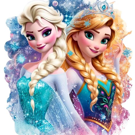 Frozen Art, Frozen Pictures, Animation Disney, Disney Frozen Elsa Art, Birthday Cake Topper Printable, Frozen Disney Movie, Frozen Elsa And Anna, Princess Pictures, Princess Rapunzel