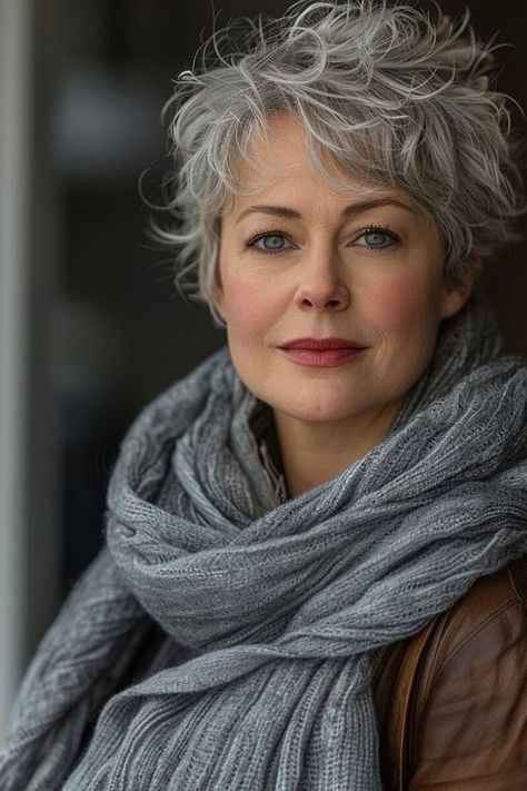 Short Grey Hairstyles, Short Gray Hair, Tapered Pixie, Grey Hair Over 50, Chic Haircut, Grey Curly Hair, Natural Hair Cuts, Classy Hairstyles, Hairstyles For Women Over 60