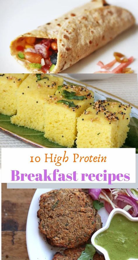 Healthy Light Breakfast, Veg Breakfast Recipes, Veg Protein, Protein Rich Breakfast, Whats Cooking, High Protein Breakfast Recipes, Kids Breakfast, High Protein Vegetarian Recipes, Protein Dinner