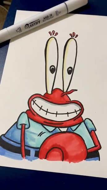 Markers Drawing Ideas, Disney Character Drawings, Spongebob Drawings, Easy Disney Drawings, Disney Drawings Sketches, Graffiti Doodles, Disney Art Drawings, Book Illustration Art, Easy Drawings Sketches