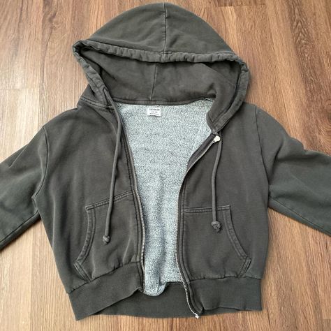 90s grey zip up hoodie with green wash - super cute... - Depop Grey Sweatshirt Zip Up, Green Zip Up Sweater, 2000s Zip Up Hoodie, Dark Grey Zip Up Hoodie, Grey Zip Up Hoodie, Y2k Grunge Zip Up Hoodie, Zip Up Hoodie, Gray Jacket, Zip Ups