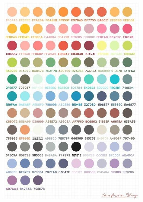 Color Coding Notes, Studie Hacks, Pantone Color Chart, Rgb Color Codes, Pantone Colour Palettes, Hiasan Bilik Tidur, Hex Color Palette, Color Palette Challenge, Palette Design