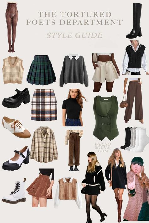 taylor swift tortured poets department outfit ideas Tpd Outfit, Tortured Poets Department Listening Party Ideas, Tortured Poets Listening Party, Taylor Swift Outfit Ideas Casual, Taylor Swift Tortured Poets Department Party, Ttpd Aesthetic Outfit, Tortured Poets Department Party Ideas, The Tortured Poets Department Aesthetic Outfit, Taylor Swift Listening Party Ideas