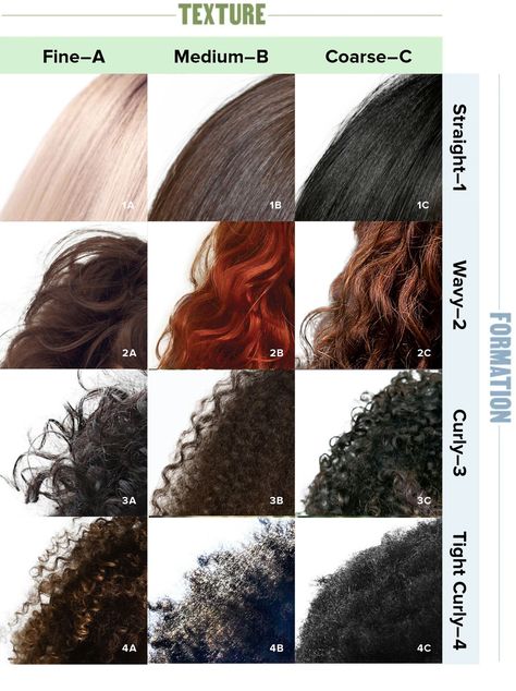 Determine your hair type and optimize your hair care and styling routine with our expert guide. Hair Types Chart, Type 1c Hair, Curl Type Chart, Hair Texture Chart, Hair Type Chart, Coconut Oil Hair Mask Diy, Hair Chart, Coconut Oil Hair Mask, Ethnic Hairstyles