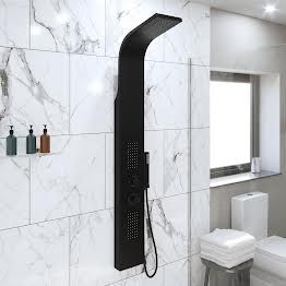 Ensuite Inspiration, Shower Tower Panel, Shower Tower, Large Shower Heads, Shower Panel, Pedestal Basin, Luxury Shower, Bathroom Suites, Countertop Basin